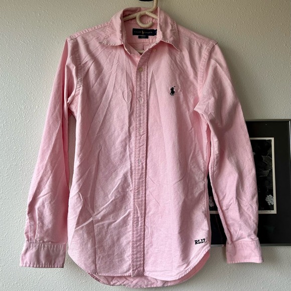 Polo Ralph Lauren Other - Polo Ralph Lauren pink oxford button slim fit long sleeve Small